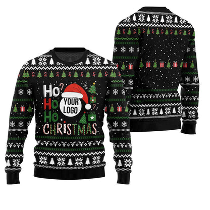 Custom Logo Ho Ho Christmas Sweater