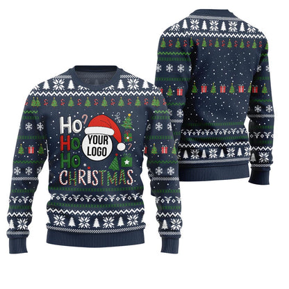 Custom Logo Ho Ho Christmas Sweater