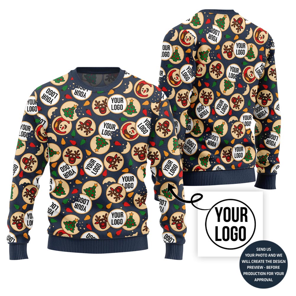 Custom Logo All Christmas Sweater