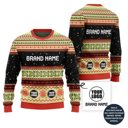 Custom Brand Name Middle Sweater For Company