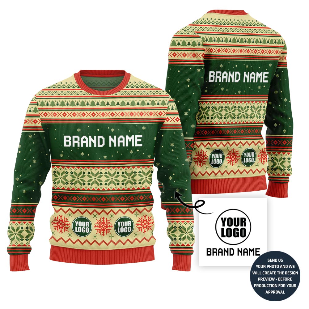 Custom Brand Name Middle Sweater For Company
