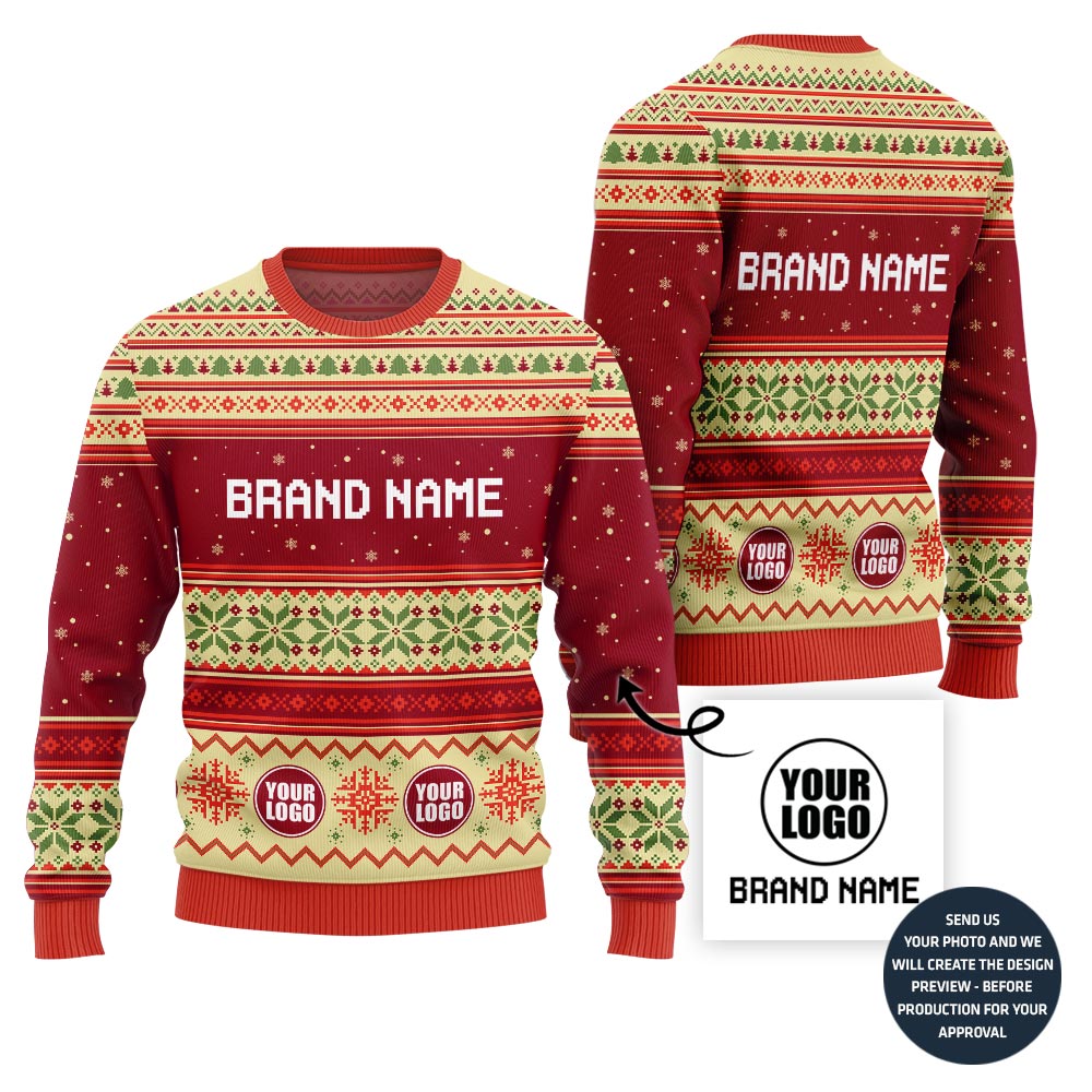 Custom Brand Name Middle Sweater For Company