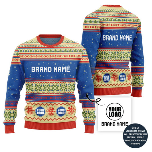 Custom Brand Name Middle Sweater For Company
