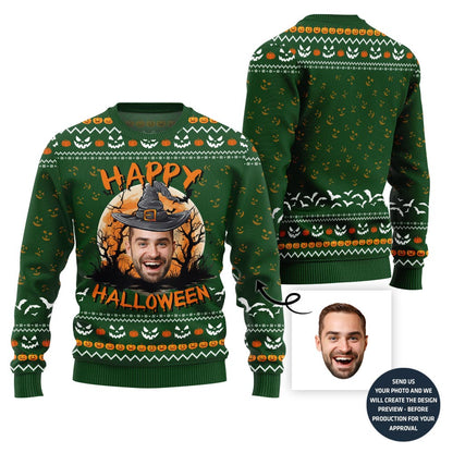 Happy Halloween Custom Face Sweater