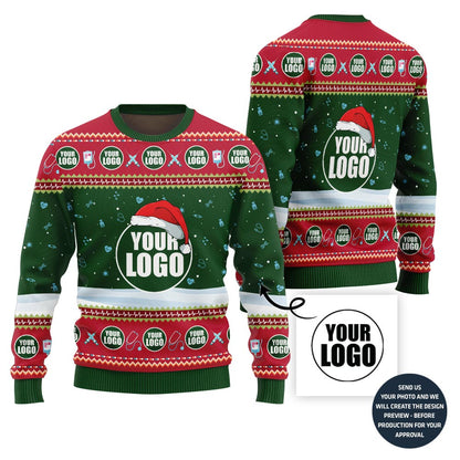 Custom Logo Medical Snow Ugly Christmas Sweater