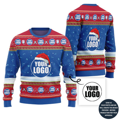 Custom Logo Medical Snow Ugly Christmas Sweater
