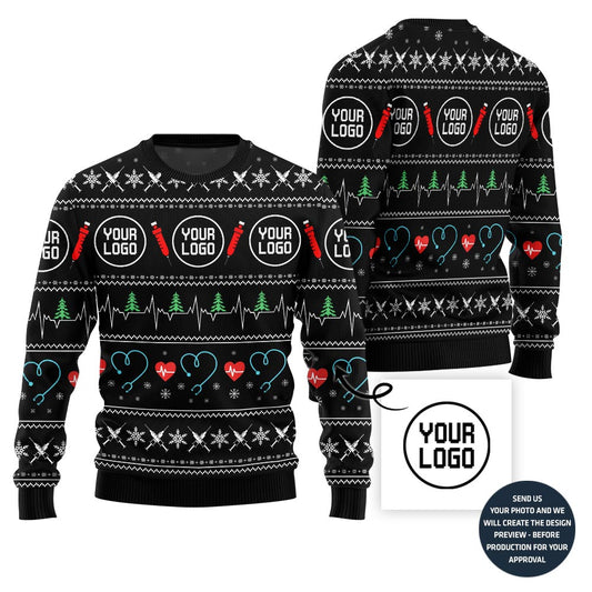 Custom Logo For Medical Equipment Company Christmas Sweater