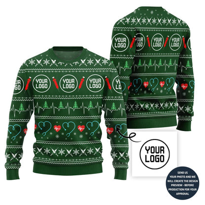 Custom Logo For Medical Equipment Company Christmas Sweater
