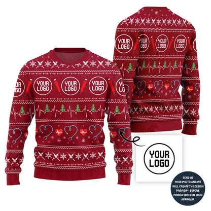 Custom Logo For Medical Equipment Company Christmas Sweater