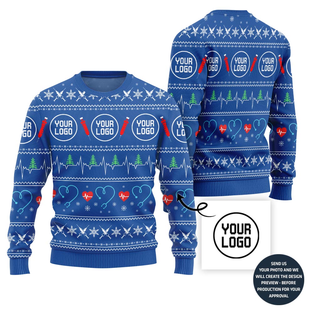 Custom Logo For Medical Equipment Company Christmas Sweater