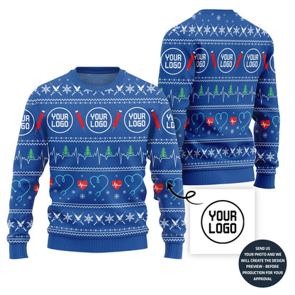 Custom Logo For Medical Equipment Company Christmas Sweater