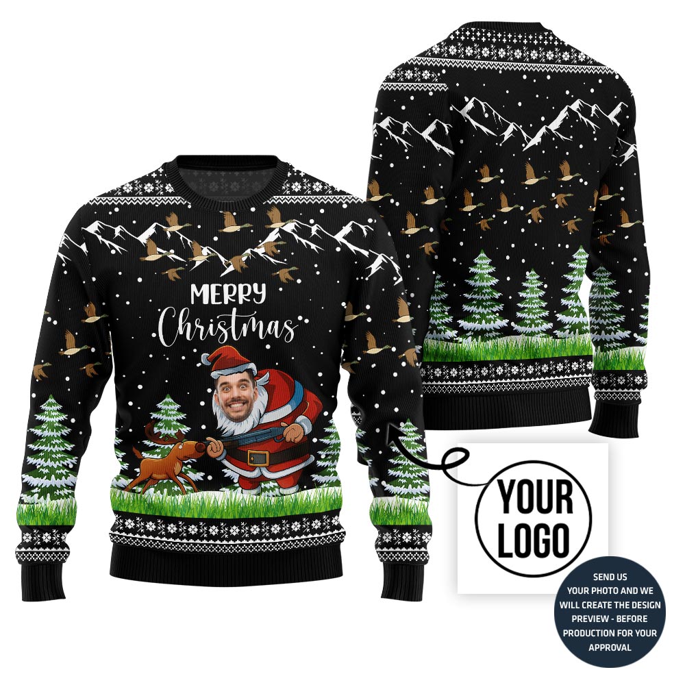 Merry Christmas Santa Hunting Sweater
