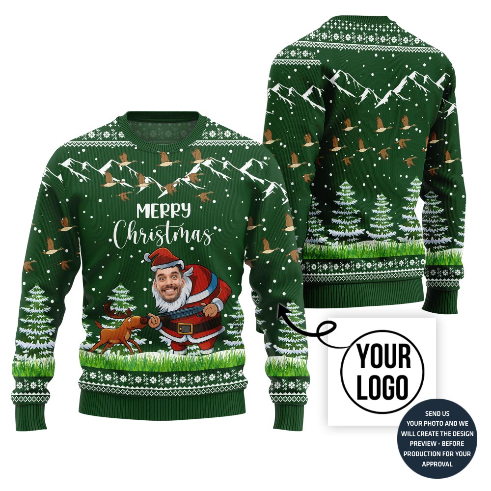 Merry Christmas Santa Hunting Sweater