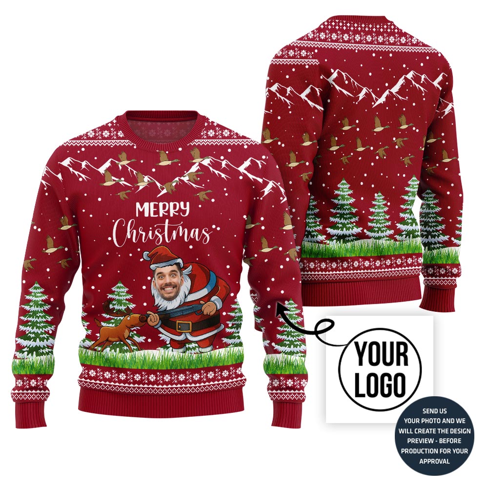 Merry Christmas Santa Hunting Sweater
