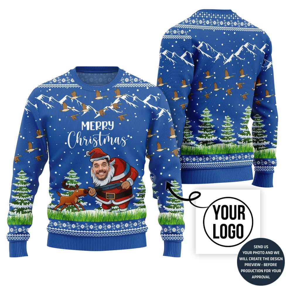 Merry Christmas Santa Hunting Sweater