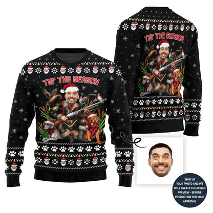 Hunting Season Custom Face Ugly Christmas Sweater
