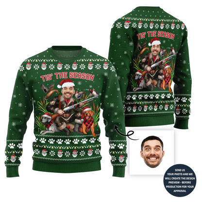Hunting Season Custom Face Ugly Christmas Sweater