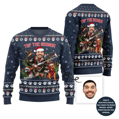 Hunting Season Custom Face Ugly Christmas Sweater