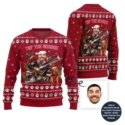 Hunting Season Custom Face Ugly Christmas Sweater