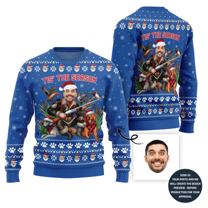 Hunting Season Custom Face Ugly Christmas Sweater