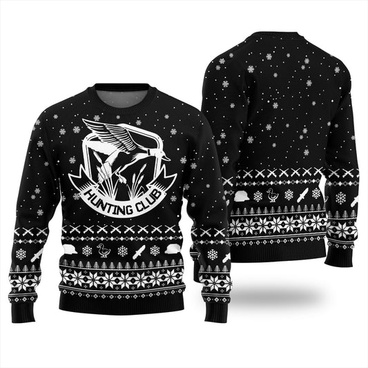 Hunting Club Custom Logo Christmas Sweater