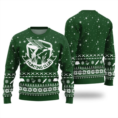 Hunting Club Custom Logo Christmas Sweater