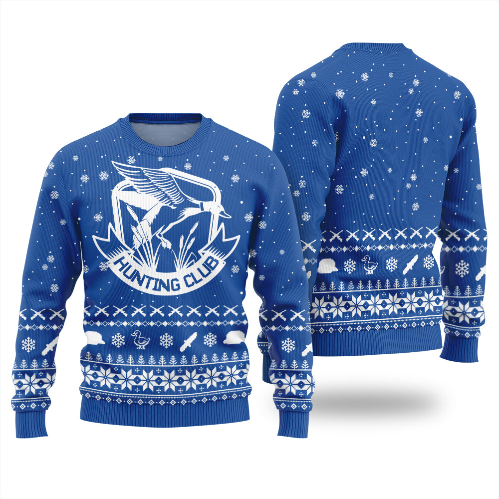 Hunting Club Custom Logo Christmas Sweater