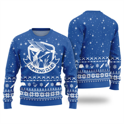 Hunting Club Custom Logo Christmas Sweater