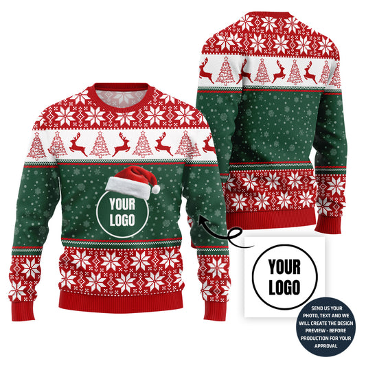 Custom Logo For Brand Christmas Festival Sweater