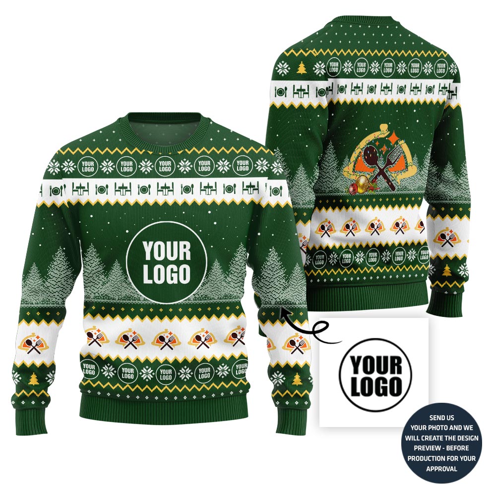 Custom Logo Restaurants Christmas Sweater