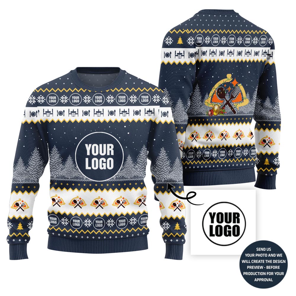 Custom Logo Restaurants Christmas Sweater