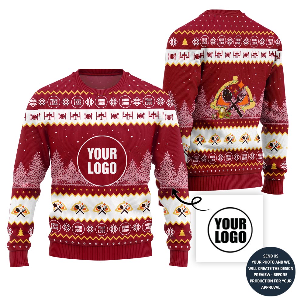 Custom Logo Restaurants Christmas Sweater