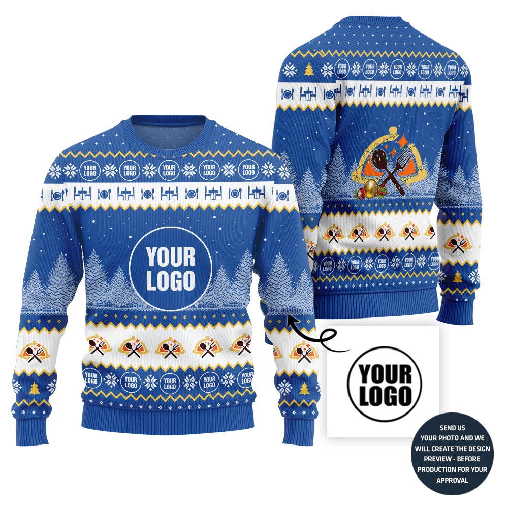Custom Logo Restaurants Christmas Sweater