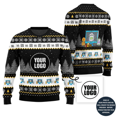 Custom Logo Bank Investment Christmas Sweater