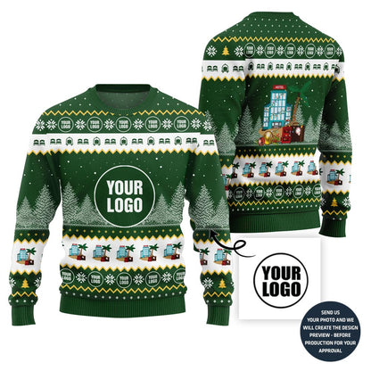 Custom Logo Hotel Ugly Christmas Sweater
