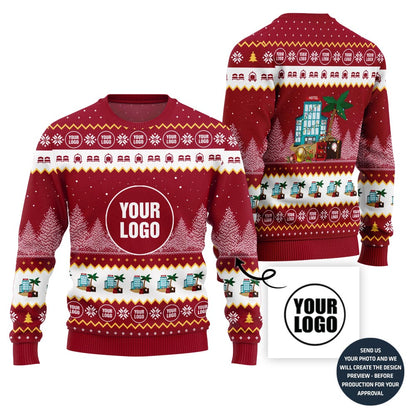 Custom Logo Hotel Ugly Christmas Sweater