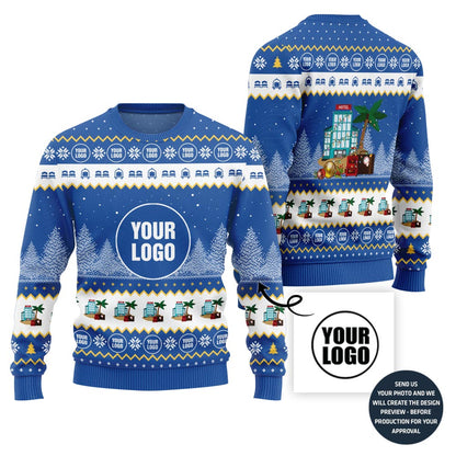 Custom Logo Hotel Ugly Christmas Sweater