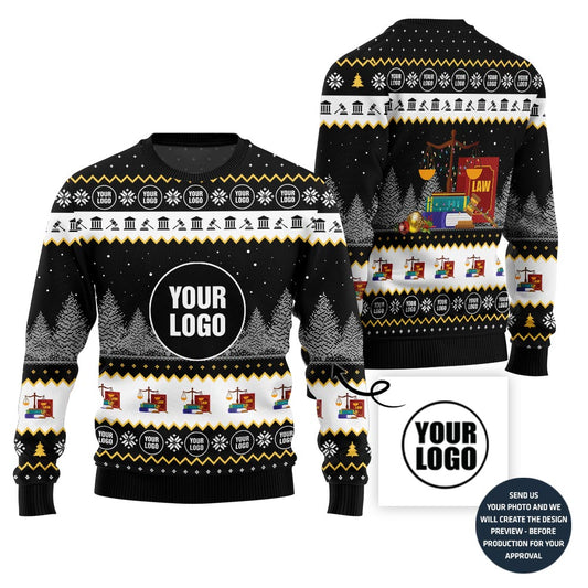 Custom Logo Law Ugly Christmas Sweater