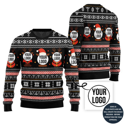 Custom Logos Ugly Christmas Sweater