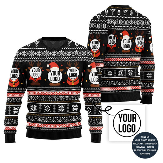 Custom Logos Ugly Christmas Sweater