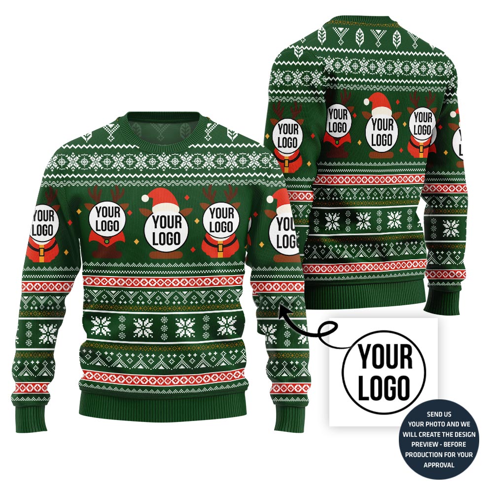 Custom Logos Ugly Christmas Sweater