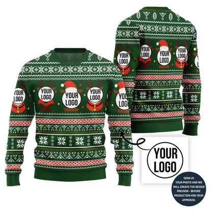 Custom Logos Ugly Christmas Sweater