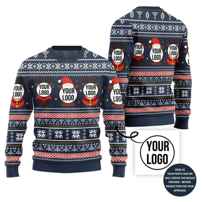 Custom Logos Ugly Christmas Sweater