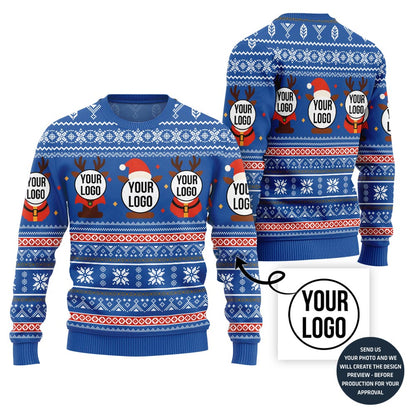 Custom Logos Ugly Christmas Sweater