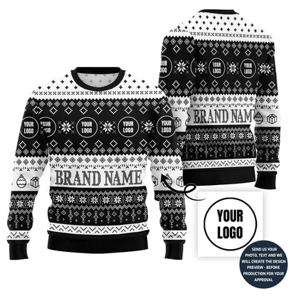 Logo Custom Ugly Christmas Sweater For Brand