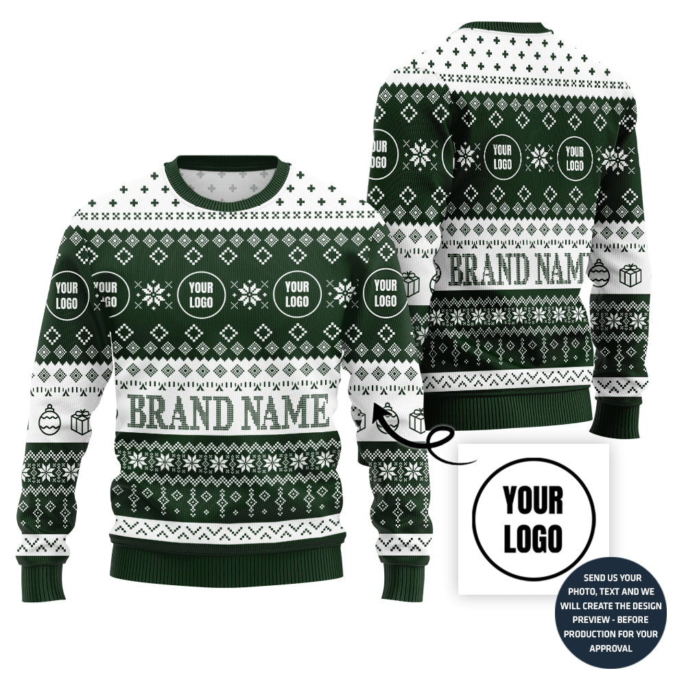Logo Custom Ugly Christmas Sweater For Brand