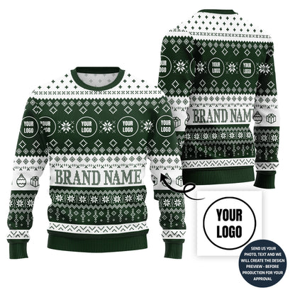 Logo Custom Ugly Christmas Sweater For Brand