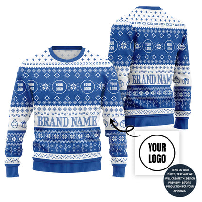 Logo Custom Ugly Christmas Sweater For Brand