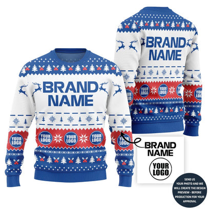 Brand Name Center Ugly Christmas Sweater For Company