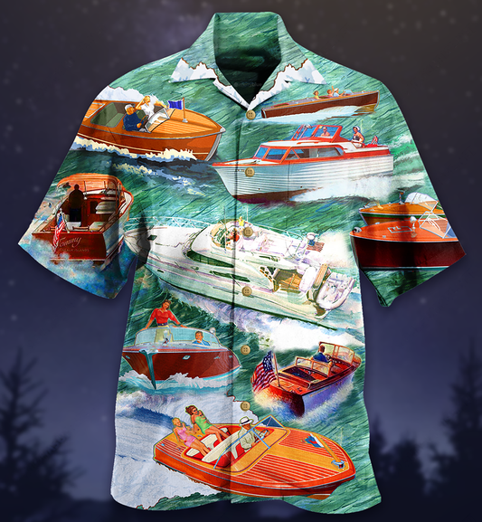 Pontoon Love It Waves - Hawaiian Shirt 